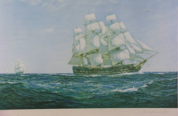 After Montague Dawson 'A clipper at sea', photograp - 2