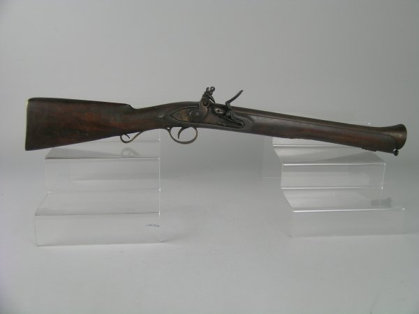 A flintlock blunderbuss, probably Indian reproduc