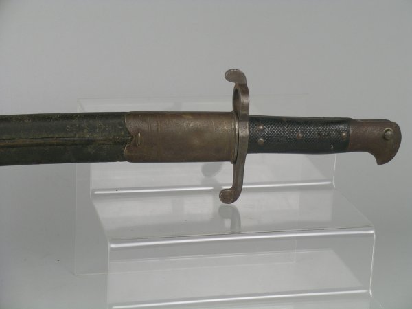 A Yataghan bayonet and scabbard with fullered bla - 2