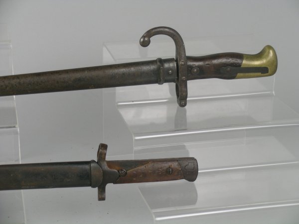 A Gras bayonet and steel scabbard, the blade mark - 2