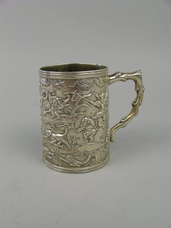 A Chinese style mug, Joseph Angell, London 1866 - 2