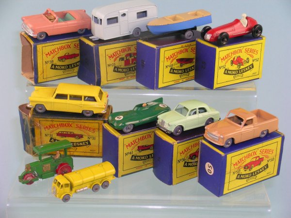 A group of ten Moko Lesney vehicles to include two