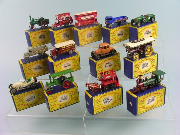 A group of thirteen boxed first series Models of Y