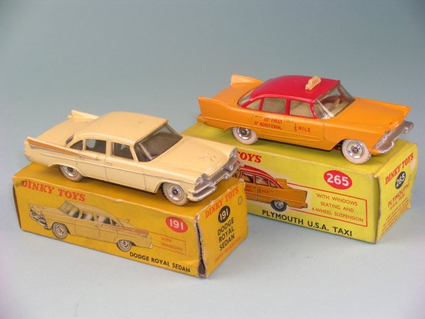Two boxed American Saloon Cars, the first a No.191