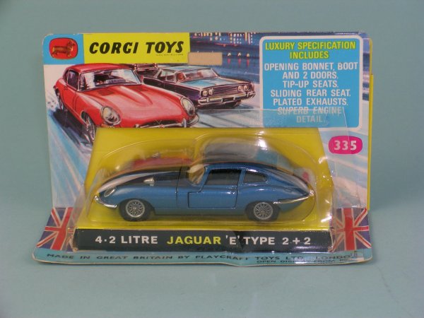 A No. 335 Corgi toys 4.2 Jaguar E type, the model