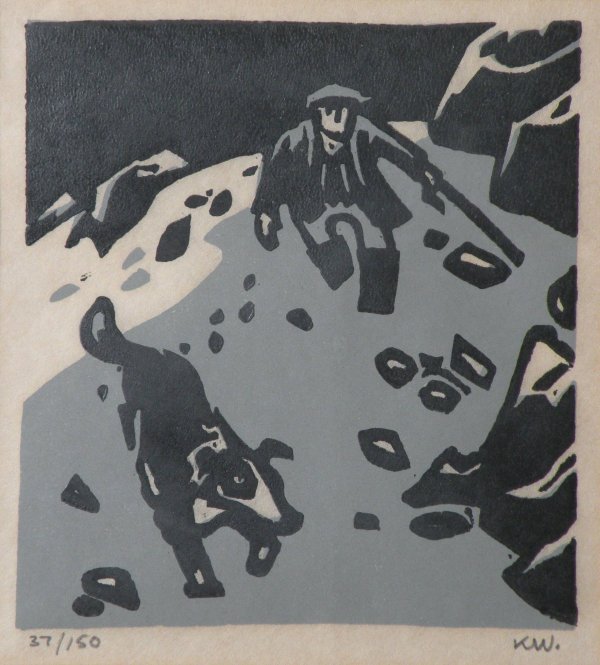 Sir Kyffin Williams,KBE, RA (1918-2006) 'Farmer a