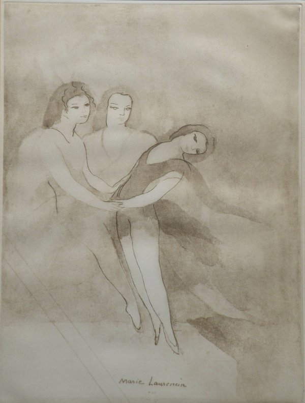 Marie Laurencin (1885-1956) 'Three Dancers', etch