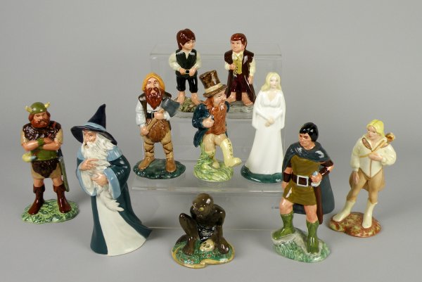 A collection of ten Royal Doulton, Lord of the Ri
