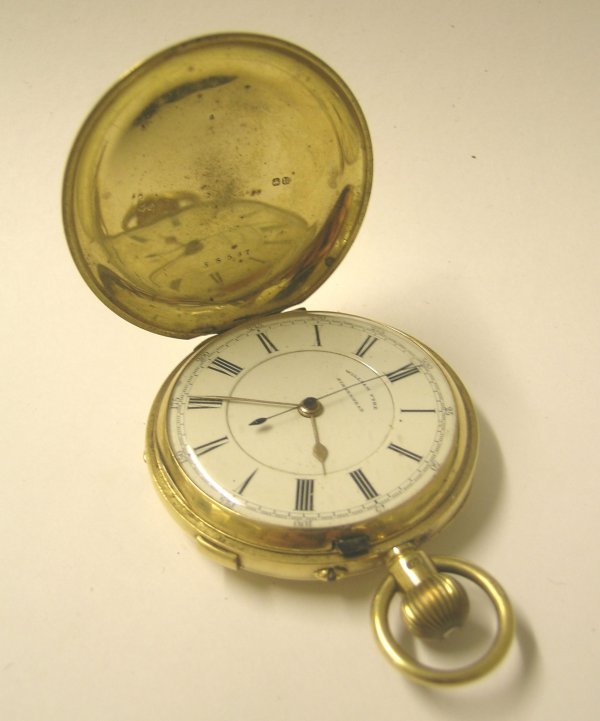 An 18ct gold cased full hunter pocket watch