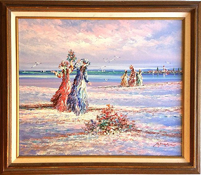 Merie Charlot (French, 20th Cent.) Oil on Canvas (1 of 4)