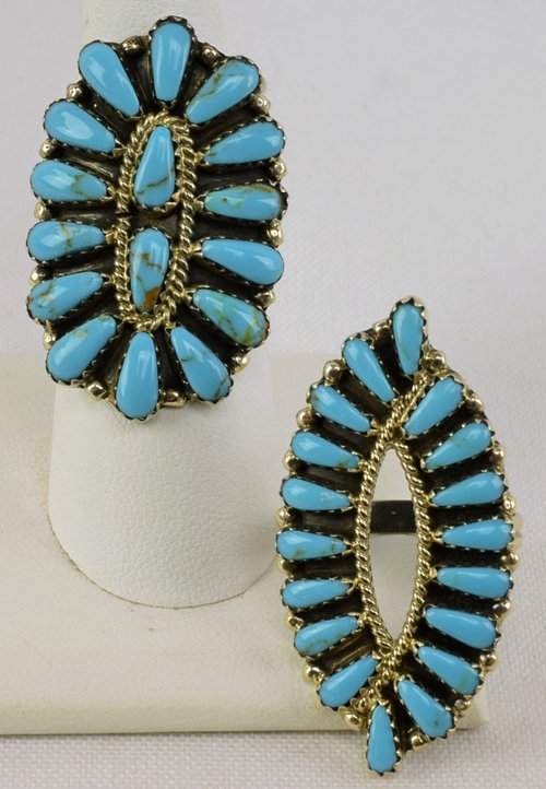 Native American Sterling Silver Ring Lot 2 Pcs. (1 of 4)