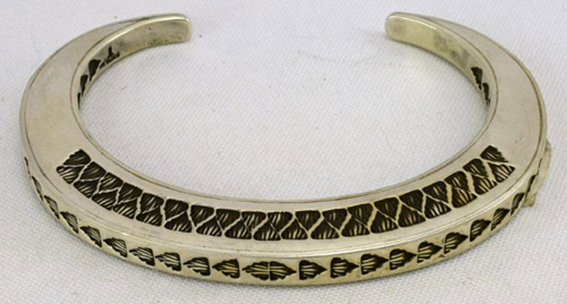 Native American Sterling Silver Stamped Cuff - Tahe (1 of 4)