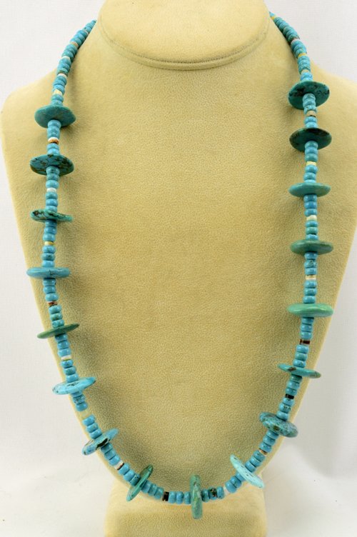 Native American Natural Turquoise Necklace (1 of 6)