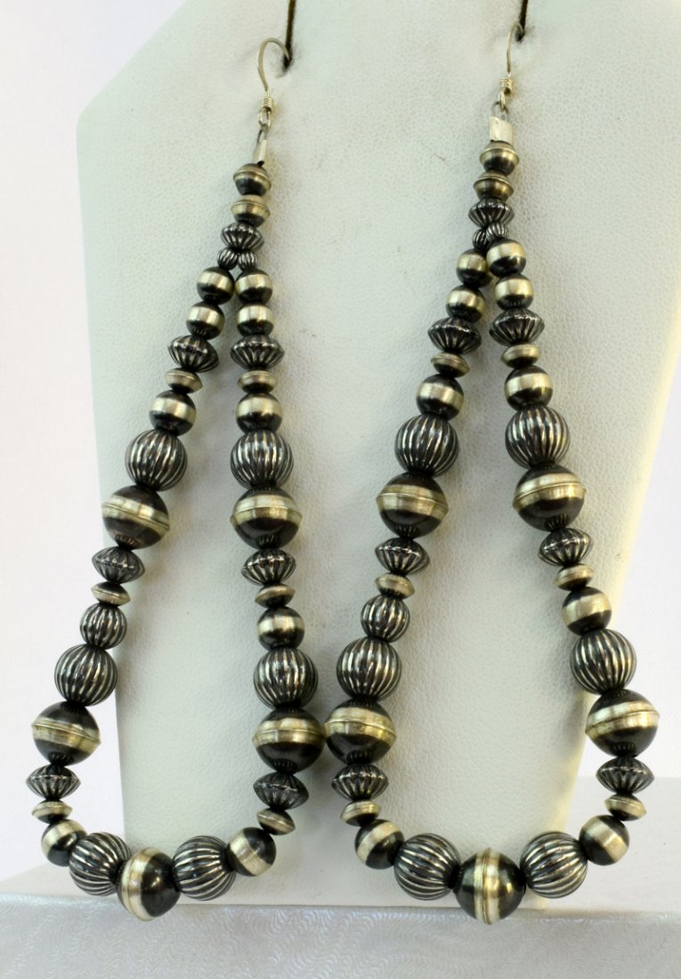 Native American Sterling Navajo Pearl Earings (1 of 5)