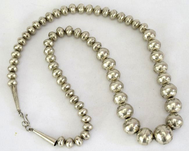 Native American Sterling Silver Navajo Pearls Necklace (1 of 6)
