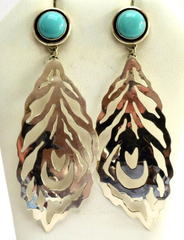 Navajo Sterling Silver Earrings - Tawney Cruz (1 of 5)