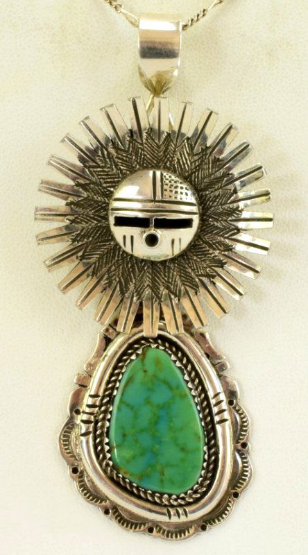 Navajo Sterling  Kachina Pin/Pendant - Nelson Morgan (1 of 4)