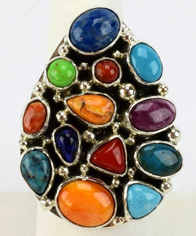 Navajo Multi Stone Women's Ring - Emer Thompson (1 of 5)