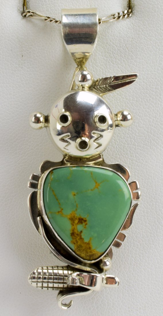 Navajo Sterling  Kachina Pin/Pendant - Nelson Morgan (1 of 5)