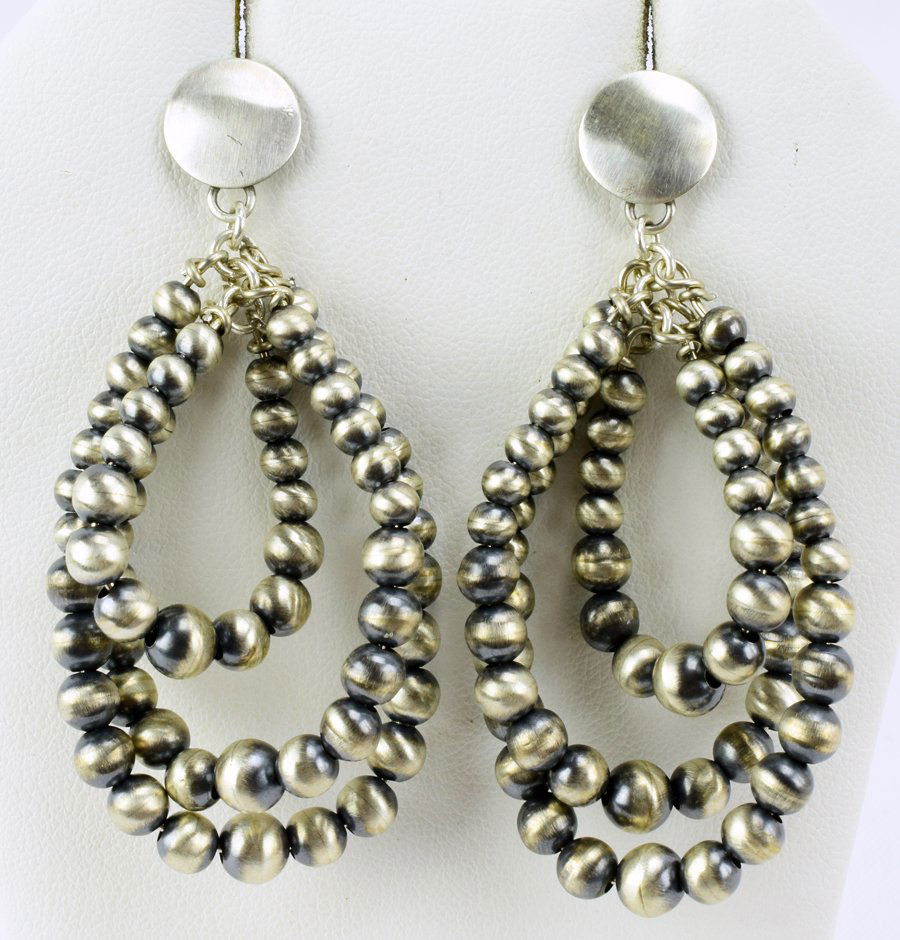 Jan Mariano Sterling Bench Bead Hoop Earrings (1 of 4)