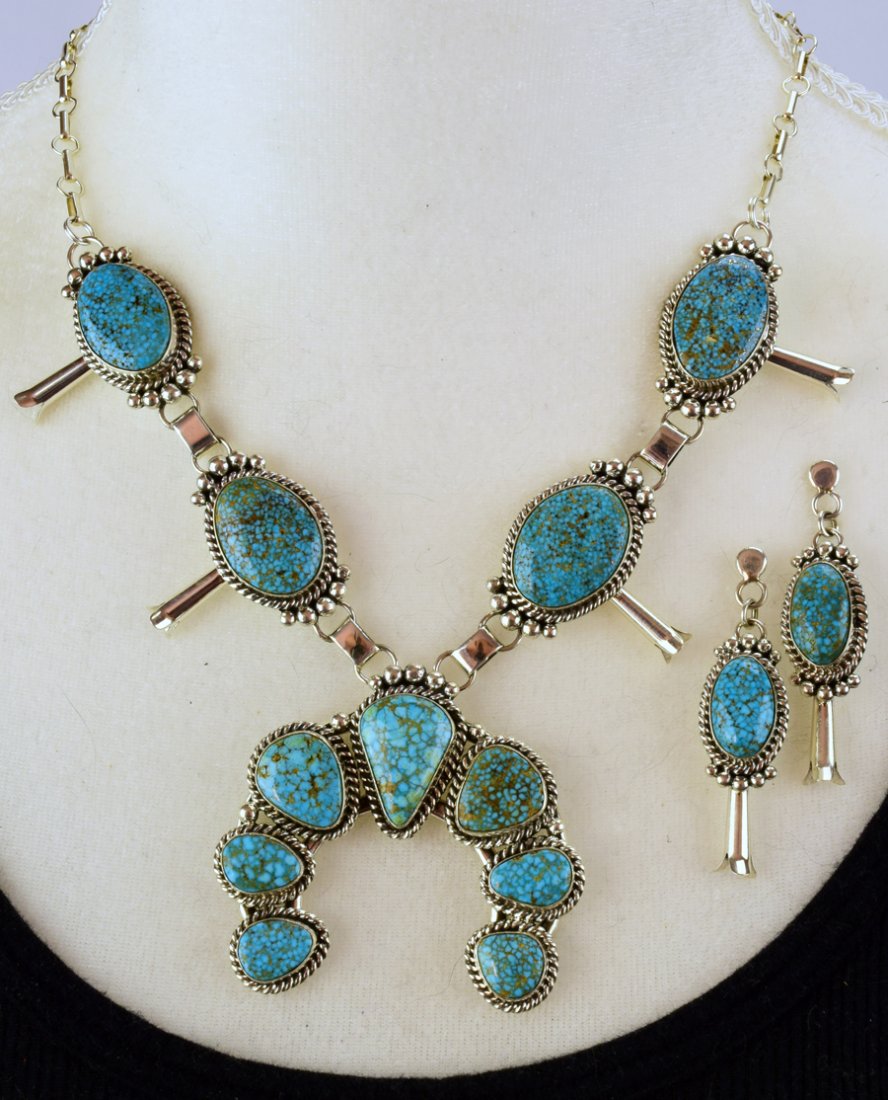 Turquoise Mountain Squash Style Necklace Set (1 of 3)