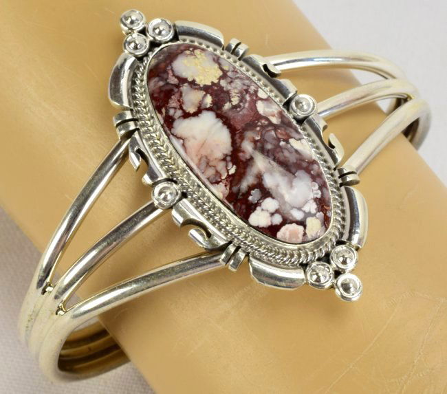 Daniel Benally Sterling Wild Horse Turquoise Bracelet (1 of 4)