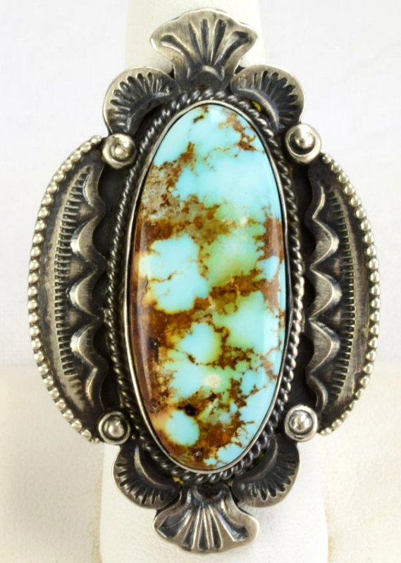 Gilbert Tom Sterling  Royston Turquoise Ring (1 of 4)