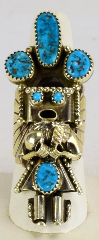 Navajo Sterling Kachina Ring by Doris Smallcanyon (1 of 5)