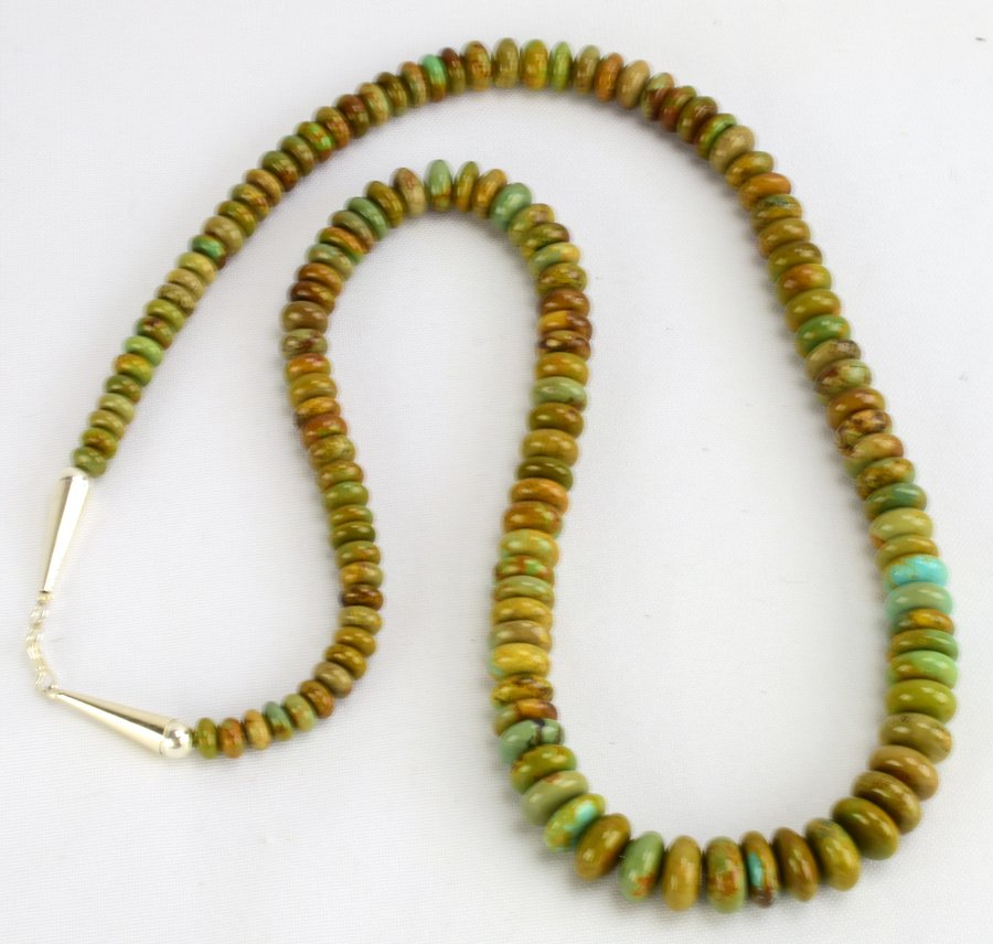 Navajo Abacus Turquoise Bead Necklace (1 of 3)