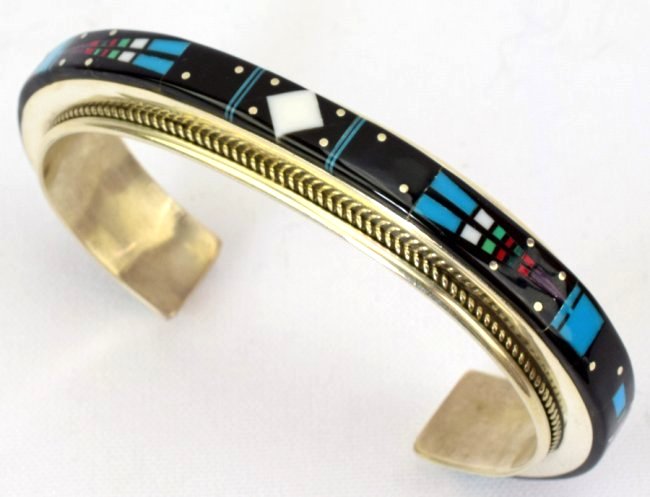 Matthew Jack Micro Inlay Sterling Bracelet (1 of 5)