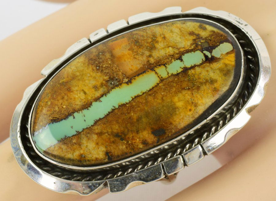 Augustine Largo Navajo Boulder Turquoise Ring (1 of 4)
