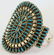 Vintage Sterling Turquoise Needlepoint Bracelet - 3