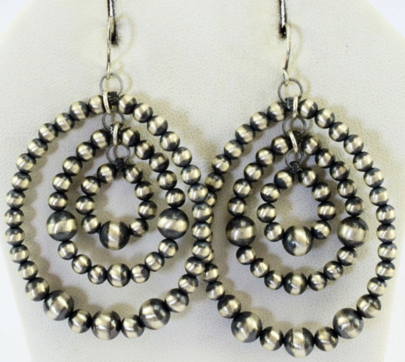 Jan Mariano Sterling Bench Bead Hoop Earrings (1 of 3)