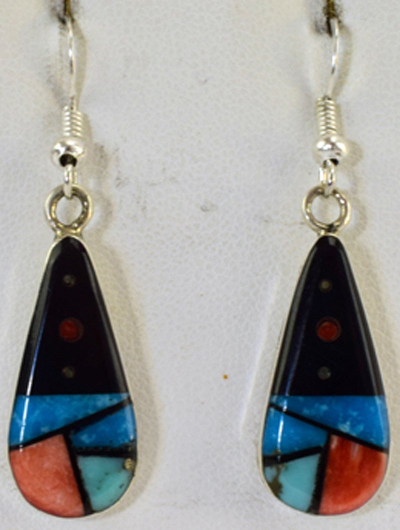 Gilbert Smith Sterling Micro Inlay Earrings (1 of 4)