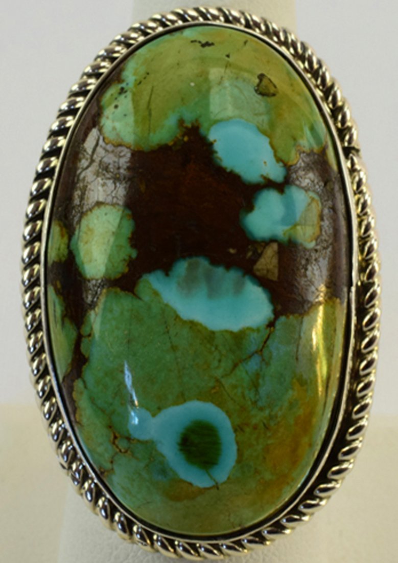 Carico Lake Turquoise Sterling Ring by Abel Toledo (1 of 8)