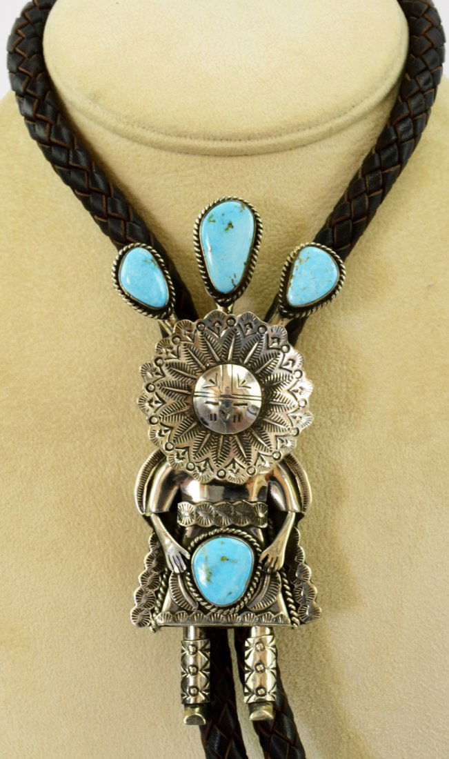 Navajo Huge Kachina Bolo by Garrett Hale (1 of 6)
