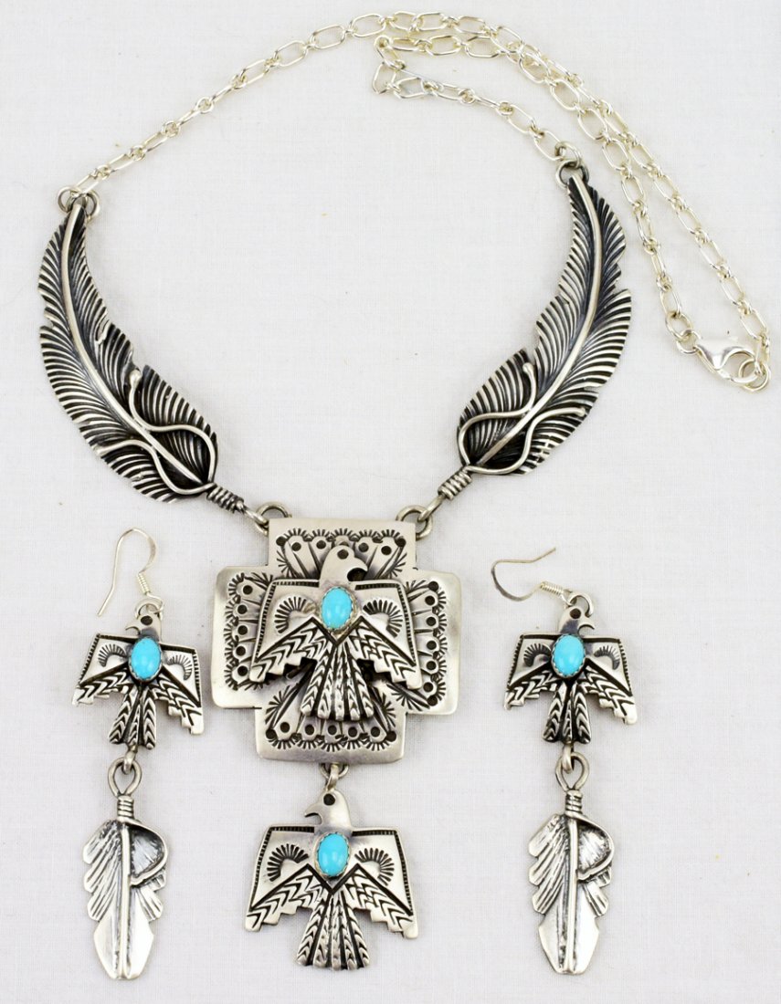 Emer Thompson Sterling Thunderbird Necklace Set (1 of 3)