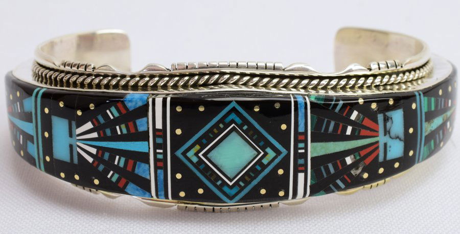 Ray Jack Sterling Multi-Stone Micro Inlay Bracelet (1 of 5)