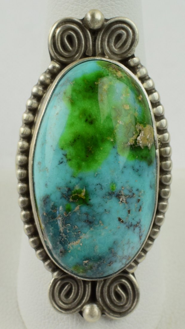 Native American Sterling Silver Royston Turquoise Ring (1 of 4)