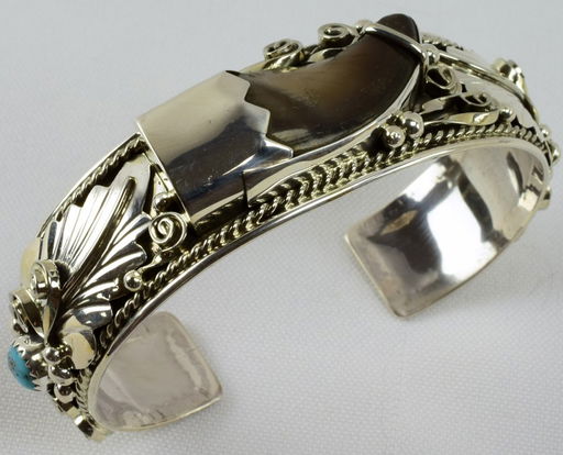 George Edsitty Sterling Silver Bear Claw Bracelet George Edsitty Sterling Silver Bear Claw Bracelet