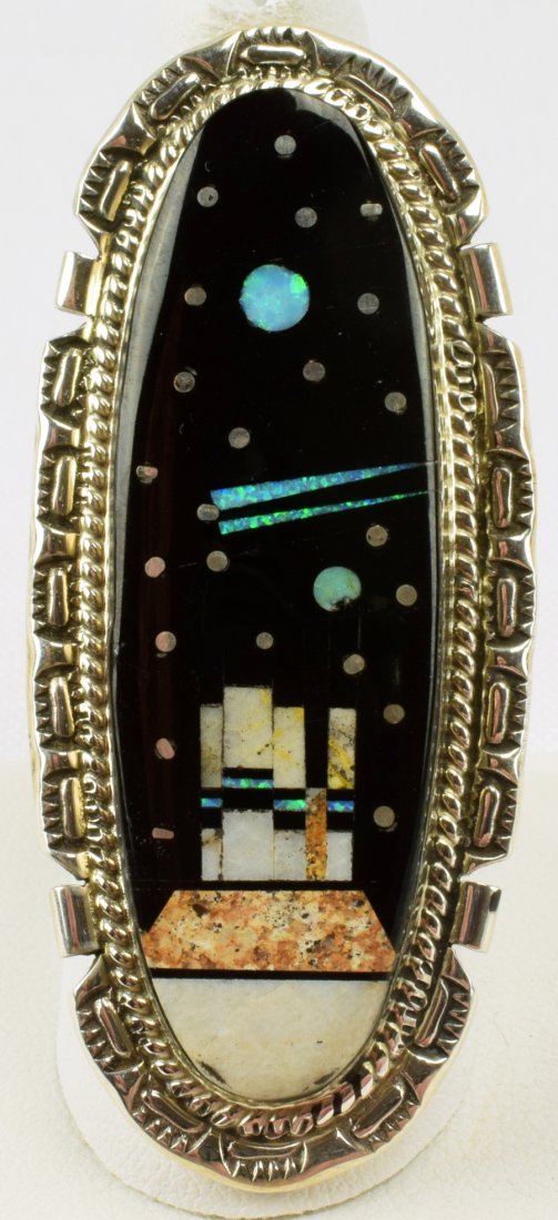 Augustine Largo Long Multi-Stone Inlay Ring (1 of 4)