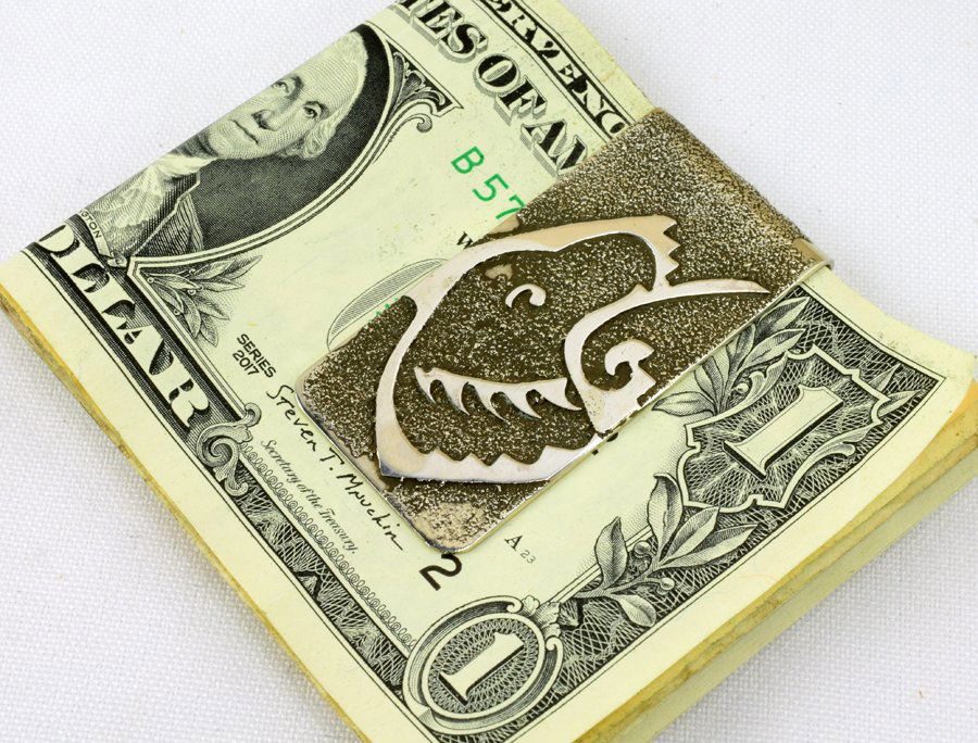 Native American Ray B. Sterling Silver Money Clip (1 of 4)