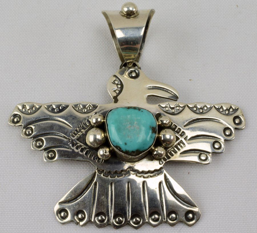Native American Sterling Eagle Pendant- Chimeny Butte (1 of 5)