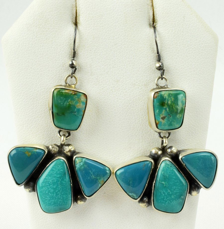 Ella Peter Sterling Silver Turquoise Earrings (1 of 4)