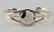 L. Yazzie Sterling White Buffalo Turquoise Cuff