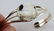 L. Yazzie Sterling White Buffalo Turquoise Cuff - 2