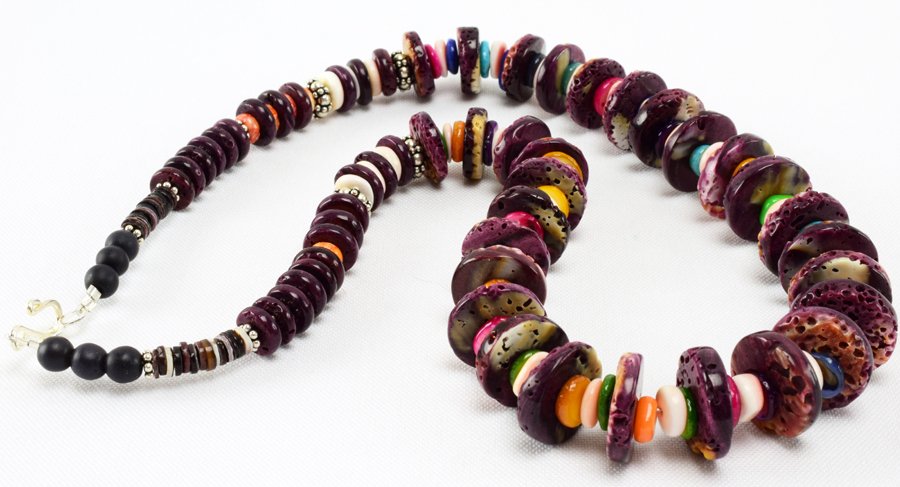 Navajo Graduating Spiny Oyster Rondell Necklace (1 of 4)