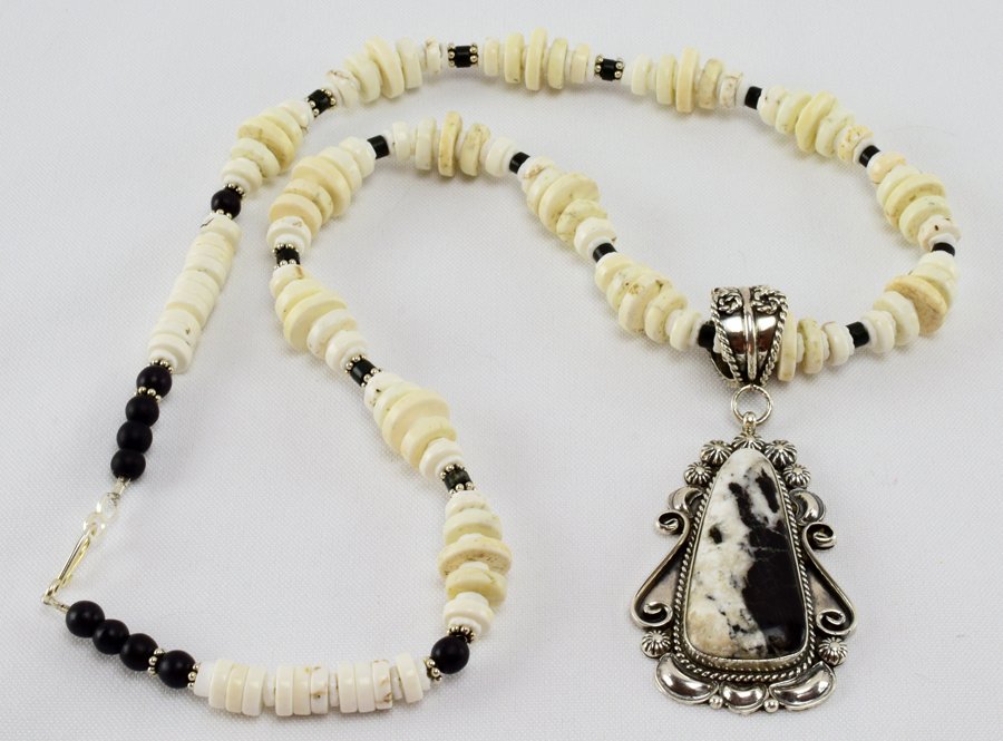 Robert Shakey White Buffalo Pendant Necklace (1 of 5)