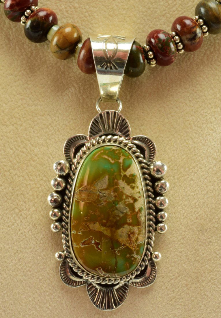 Mary Ann Spencer Royston Turquoise Sterling Pendant (1 of 3)