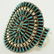 Navajo Sterling Block Turquoise Needlepoint Bracelet - 3